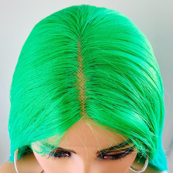 Gorgeous Ocean Green & Blue Premium Fiber Lace Front Wig! - Picture 3 of 14